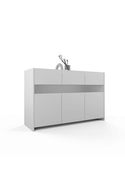 ANZERA Nora Konsol - Beyaz - 3 Kapaklı