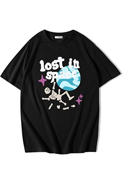 BRZ COLLECTION تي شيرت ترافيس سكوت المفقود في الفضاء كبير الحجم