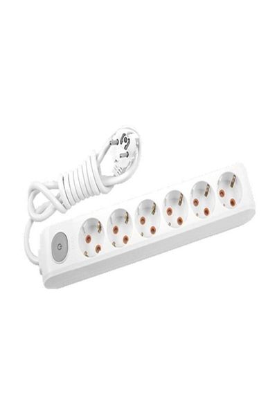 VİKO Viko Multi-Let 6-Piece Socket Grounded Child Proof-5 Meters 6-Piece 5m Extension Cable