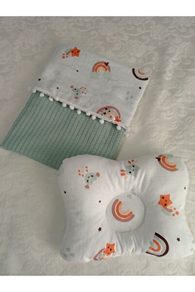 Wenaris 0-12 Ay Ortopedik Yastık Düz Kafa Yastığı Yenidoğan Bebek Yastık(LÜTF...