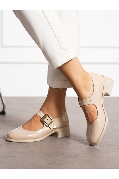Alemdar Shoes Γυναικείο Loafer - LOREX Κρέμα Λαδόμαυρη Κράνος