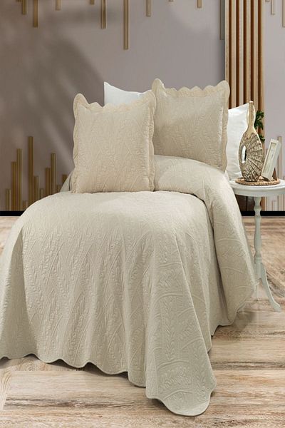 eco concept Quilted Embroidered Double Bedspread - Daily Use