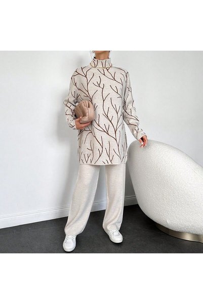 EFENDİX PATTERNED KNITWEAR SET