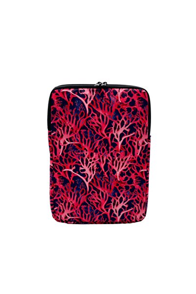 Differ Studio 15-15.6 بوصة نمط مرجاني أحمر للجنسين مقاوم للماء كمبيوتر محمول/ماك بوك/حقيبة كمبيوتر محمول