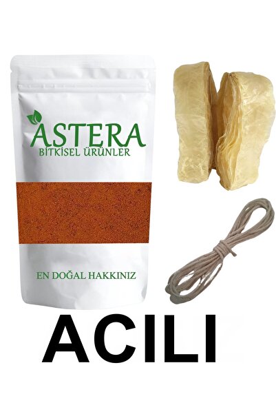 ASTERA Acılı Sucuk Seti - Sucuk Baharatı ( 5 Kg Kıyma İçin ) 375 Gr Sucuk Bah...