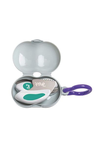 DODDL Fork Spoon Knife Set Aqua And Carrying / Storage Box