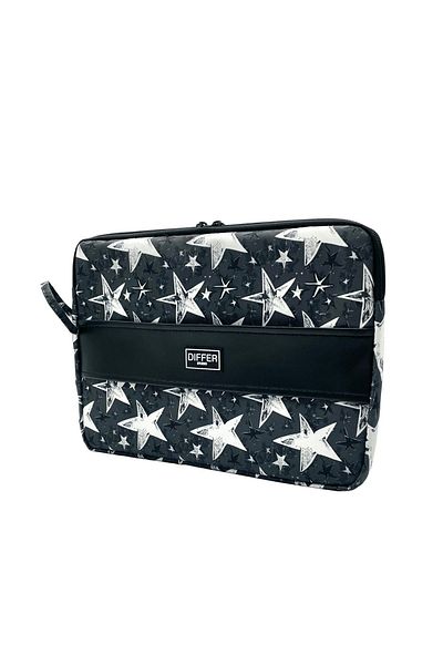 Differ Studio 15.6'' Inch Star Pattern Gray Unisex Water Resistant Laptop/Macbook/notebook Case/bag