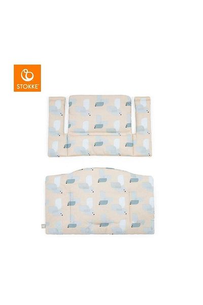 Stokke Tripp Trapp High Chair Cushion, Birds Blue