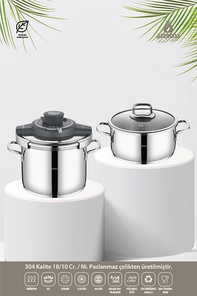 Amboss Ocean 4-6 Liter - Gray Matic Pot Set