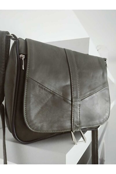 eliteshop Elite Nova Shopping Genuine Leather Khaki Green Color Matte Color L...