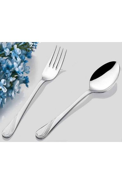 İNTER CELİK Spring Model Spoon Fork 60 Piece Boxed Set