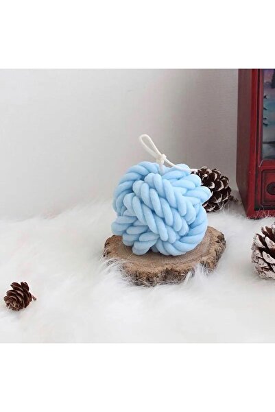 HogART Design Örgü Yumak Mum Silikon Kalıp