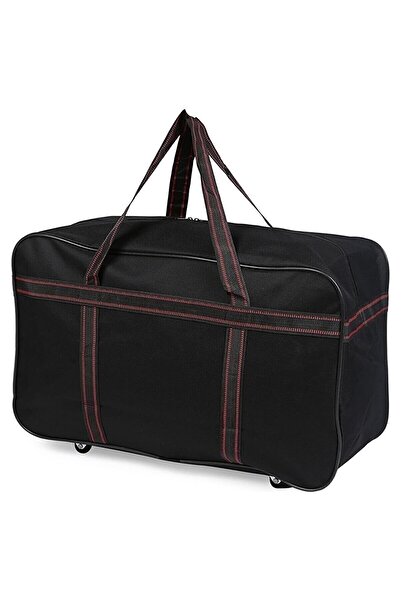 MUBO Unisex 90cm Xxl Siyah Battal Boy Tekerlekli Seyahat Çanta Valiz
