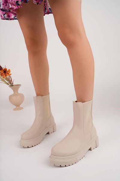 MUGGO Venessa garantierte Damenstiefel mit dicker Sohle