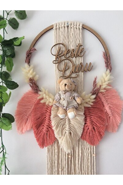 Punto Baby Bej Makrome Kapı Süsü