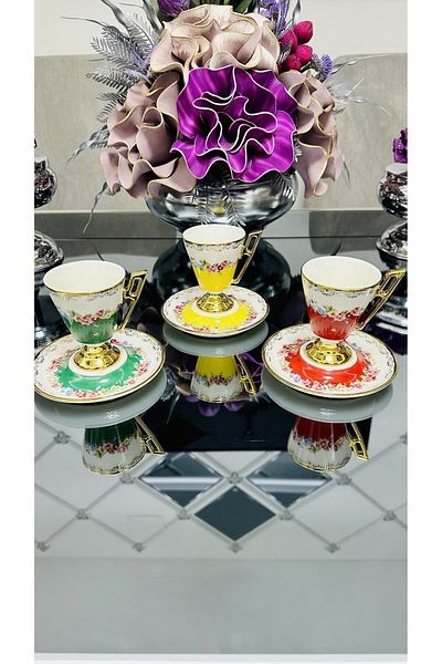Kosova Züccaciye VALENCIA Rose Coffee Set