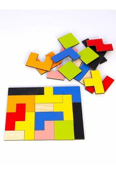 Learning Toys Wooden Puzzle Intelligence Puzzle Toys Tetris Game