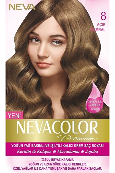 Nevacolor Premium Saç Boyası 8 Açık Kumral
