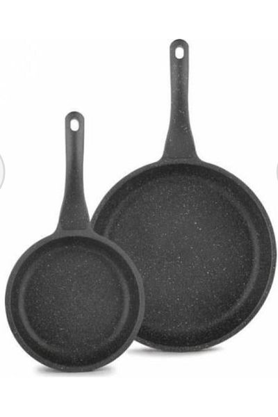 ThermoAD Set of 2 Pans 20 Cm Pan 26 Cm Pan Gray