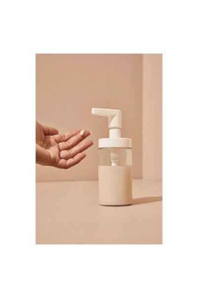 IKEA White Glass Tackan Liquid Soap Dispenser - Bathroom Toilet Accessory 250ml 3 Pieces