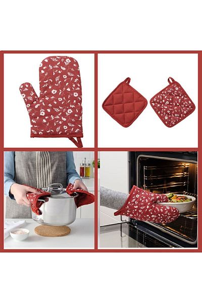 IKEA Oven Mitt & Handle Set