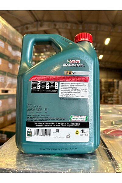 CASTROL Magnatec 5w40 A3/b4 4lt 2024 Üretim
