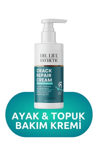 lifeesthetic كريم إصلاح تشققات القدم والكعب كريم إصلاح تشققات القدم 100 مل