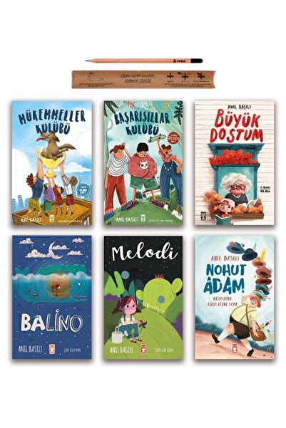 Timaş Çocuk Anıl Basılı Set 6 Kitap - Melodi Balino Nohut Adam Mükemmeller Ba...