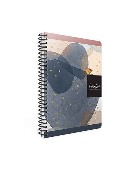 Gıpta Invention 17x24 120 Sheets Checkered Hard Cover Spiral Notebook