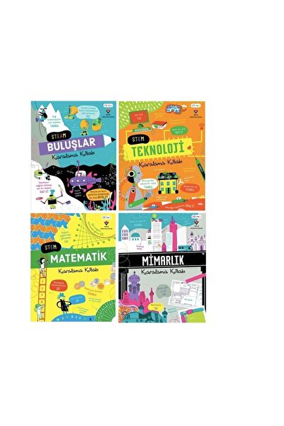 Tübitak Yayınları Stem Matematik Karalama Kitabı - Teknoloji - Buluşlar - Mim...