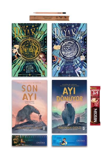 Genç Timaş Yedi Diyar Geçidi 1 ve 2 Kitap - Son Ayı - Ayı Dönüyor Set 4 Kitap