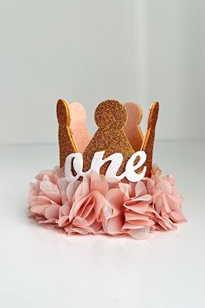 COOLMINIES 1 Yaş Kraliçe Doğum Günü Tacı-Somon