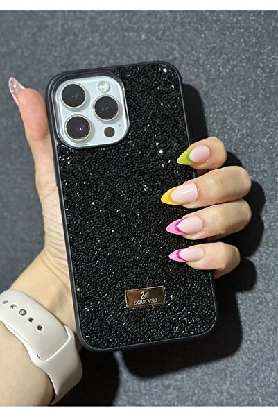bekcase İphone 12 Pro Max Uyumlu Taşlı Lüks Markalı Silikon Kılıf