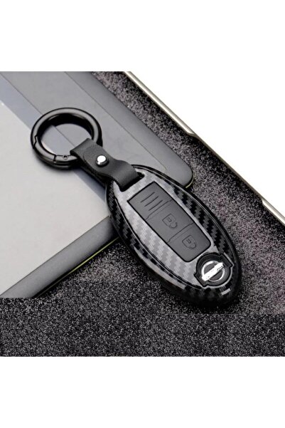 AYZ GARAGE Nissan Siyah Karbon Anahtar Kılıfı