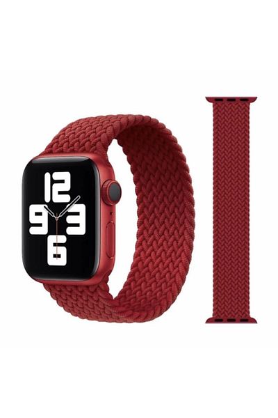 TT Option سوار معصم بحزام مرن مضفر عالي الجودة متوافق مع Apple Watch 38 مقاس 40 مم