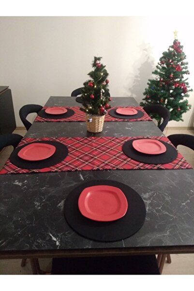 Ayşemce Costum de serviciu american de Anul Nou 6 plăci negre, 2 piese Runner...