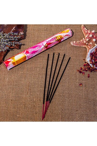 Darshan Incense Darshan Rose Honey (GÜL VE BAL) Hexa 20'li Çubuk Tütsü