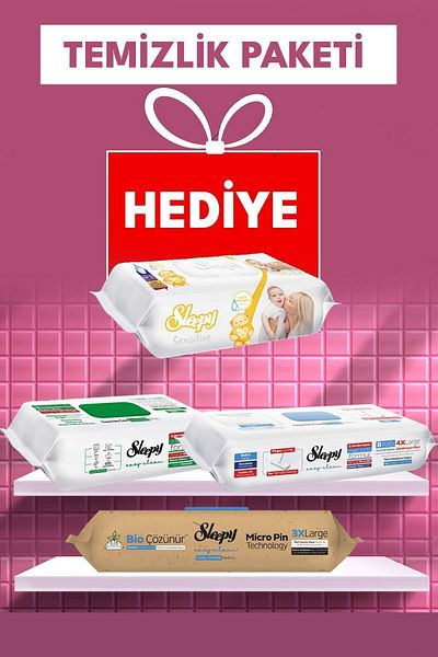 Sleepy Set of 3 Cleaning Package - Surface and Mop Towel, Wet Wipes Gift
