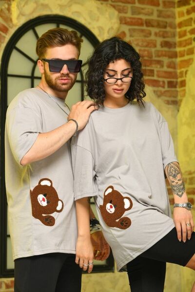 BAV Butik Ayvitrin Lover Combination Unicex Couple T-Shirt
