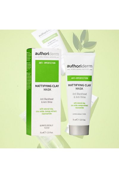 Authoriderm 75 ml Clay Mask - For Oily and Combination Skin