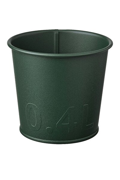 IKEA AKERBAR 9 CM DEKORATİF ÇELİK SAKSI KOYU YEŞİL