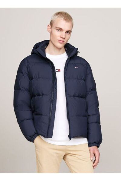 Tommy Jeans Lacivert Erkek Mont DM0DM19786C1G ESSENTIAL DOWN