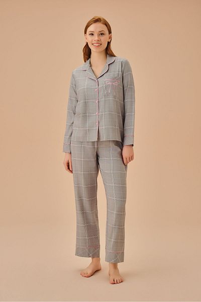 SUWEN Masculine Pinky Pajama Set