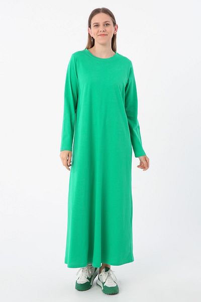 ALLDAY Rochie interioară verde cu mânecă lungă