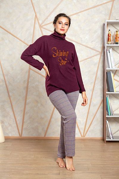 CAROLINE WINTER PYJAMAS SET WITH GRAPE