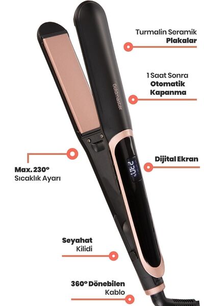GOLDMASTER Probeauty Digital Display Keratin Ceramic Thin Plate Hair Straightener and Styler