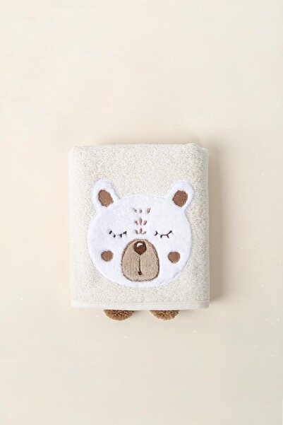 İrya منشفة أطفال تيدي بلون كريمي - 50x70