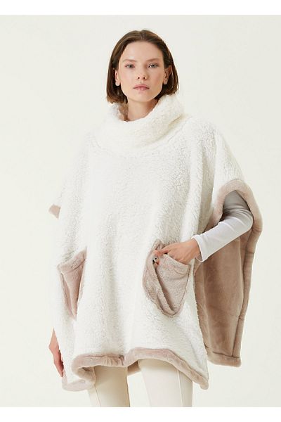 İrya Es Parla Sierra Poncho Beige Oversize