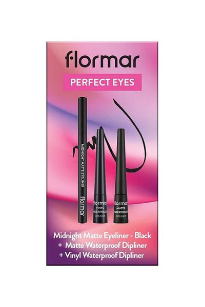Flormar Waterproof Dipliner / Matt Eyeliner X3Pcs