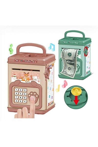 Genel Markalar Şifreli Elektronik Dijital Kilitli Kasa Kumbara Parmak Izi Par...